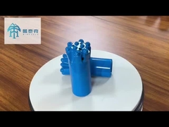 R38 76mm Thread Button Drill Bit Flat Face Drill Bit untuk Pengeboran Batu