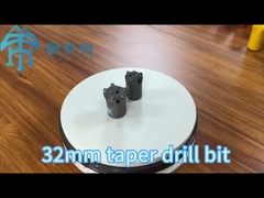 Pengeboran lubang kecil dengan tombol pengeboran kerucut dengan karbida bola