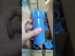 Top Hammer Drilling Tools R32 48MM Batu Pengeboran Bit dengan Skirt Normal