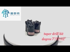 Mempertukarkan Karbida Baja Taper Bit 36mm 7 Tombol Untuk Pertambangan
